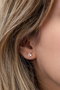 Heliophilia Silver Pendientes de Plata de Ley 925 con Baño de Oro Rosa y Circón